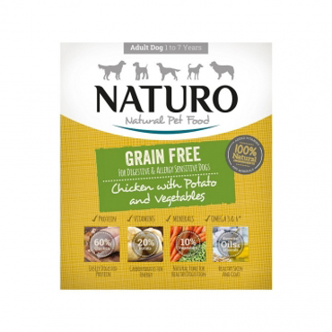 NATURO ΥΓΡΗ ΤΡΟΦΗ ΣΚΥΛΟΥ  GRAIN-FREE CHICKEN 400gr